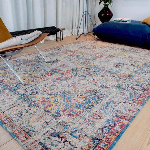 Louis De Poortere Antique Bakthiari Rugs 8713 in Khedive Multi