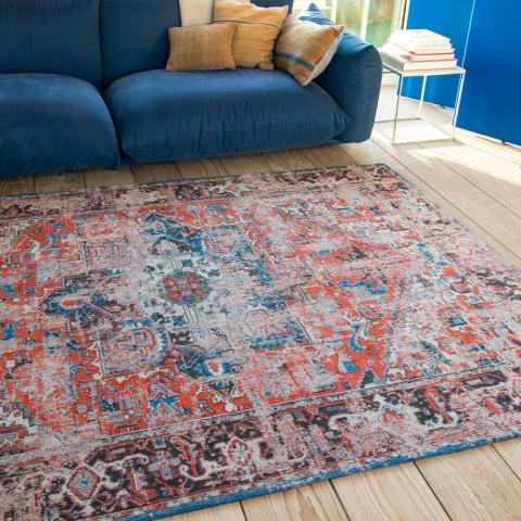 Louis De Poortere Antique Heriz Rugs 8703 in Classic Brick