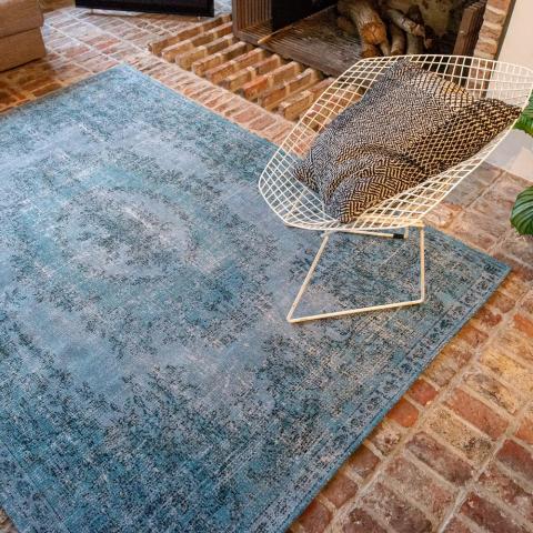 Louis De Poortere Designer Da Mosto Rugs in 9140 Dandolo Blue