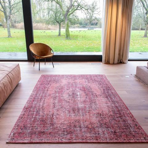 Louis De Poortere Designer Da Mosto Rugs in 9141 Borgia Red