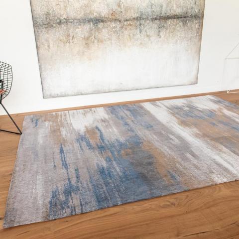 Louis De Poortere Designer Monetti Rugs in 9122 Grey Impression