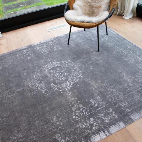 Louis De Poortere Designer Rugs Medallion in 9148 Stone