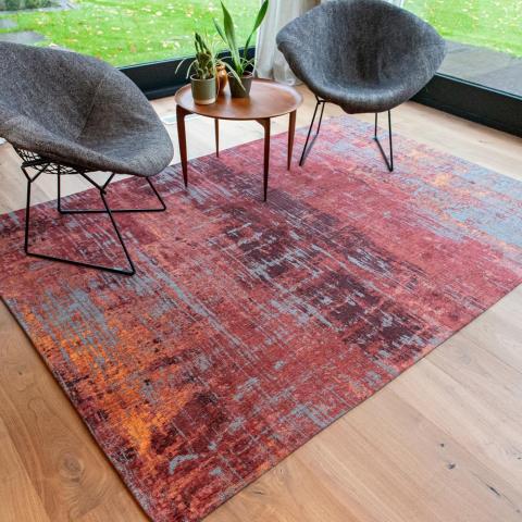 Louis De Poortere designer Streaks rugs in 9125 Nassau Red