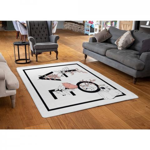 Love Designer Rug - Black / 110cm