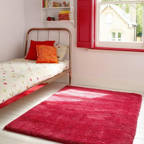 Lulu Shaggy Rugs in Sorbet