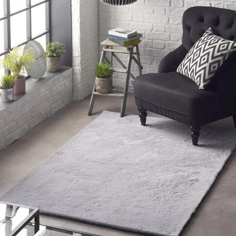 Lustrous Rugs in Silver