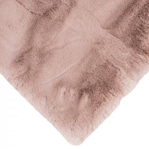 Lux Rabbit Faux Rug - Dusky Pink / 1500gsm