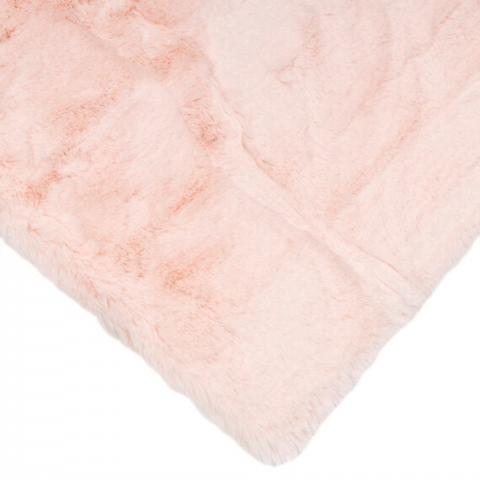 Lux Rabbit Faux Rug - Light Pink / 1500gsm