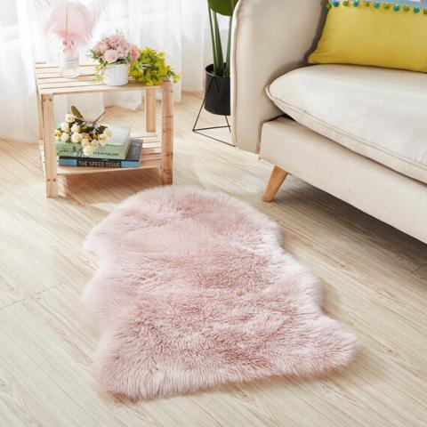 Luxury Faux Fur Rug - Beige