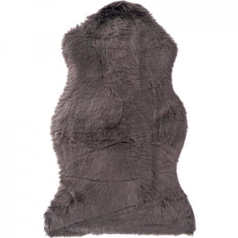 Luxury Faux Fur Rug - Dark grey