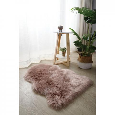 Luxury Faux Fur Rug - Pink