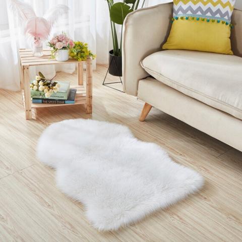 Luxury Faux Fur Rug - White