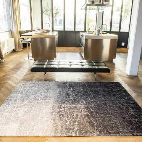 Mad Men Fahrenheit Rug 8881 in Wind Chill Grey