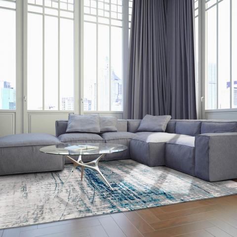 Mad Men Griff Rug 8421 in Bronx Azurite