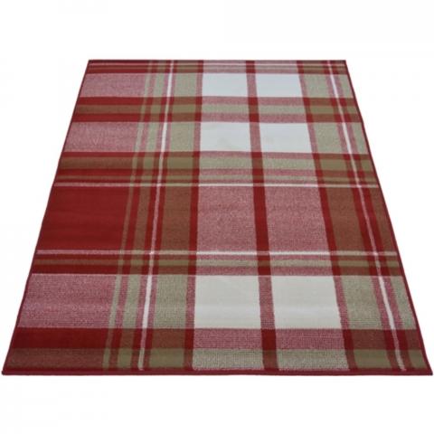 Maestro Tartan Rug  - Red / 150cm