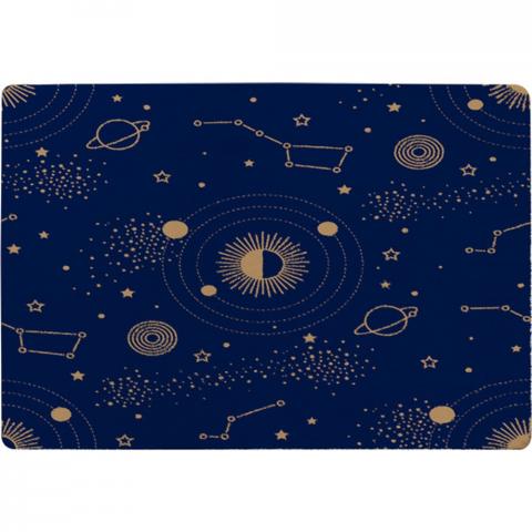 Magic Night Sky Map Designer Rug - Blue / 150cm