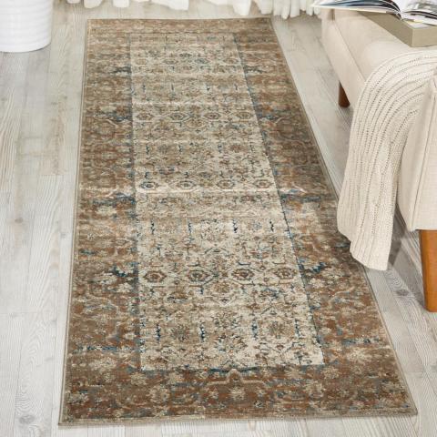 Malta Hallway Runners MAI04 by Kathy Ireland in Taupe