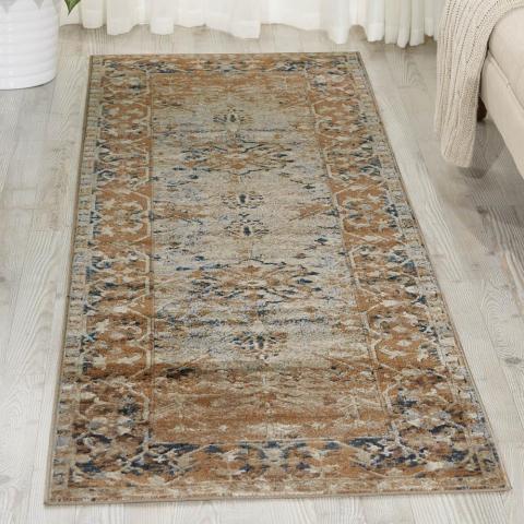 Malta Hallway Runners MAI05 by Kathy Ireland in Taupe