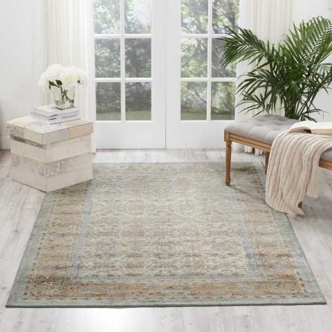 Malta MAI09 Traditional Rugs by Kathy Ireland in Slate Grey