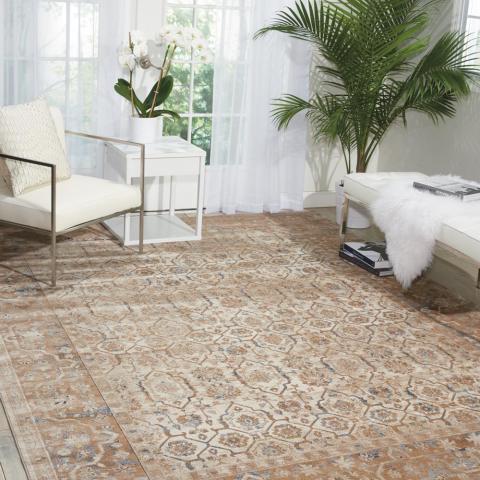 Malta Rugs MAI04 by Kathy Ireland in Taupe