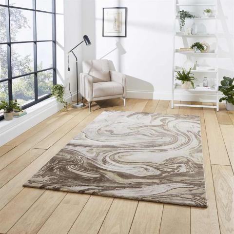 Marble Beige Gold Rug Florence 50031 