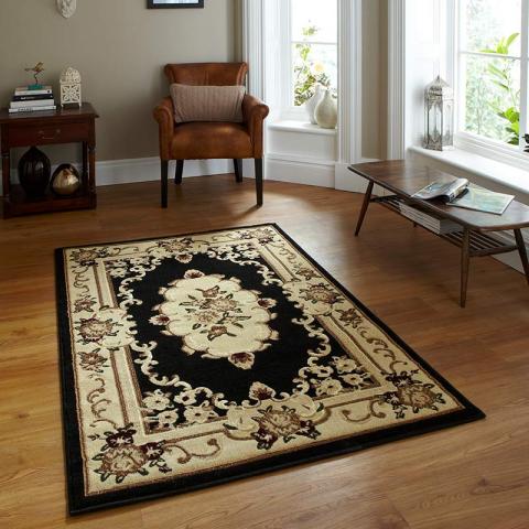 Marrakesh Black large rug 