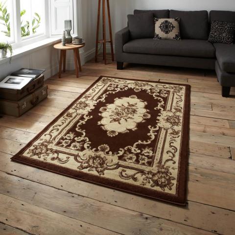 Marrakesh Circle Rugs in Brown