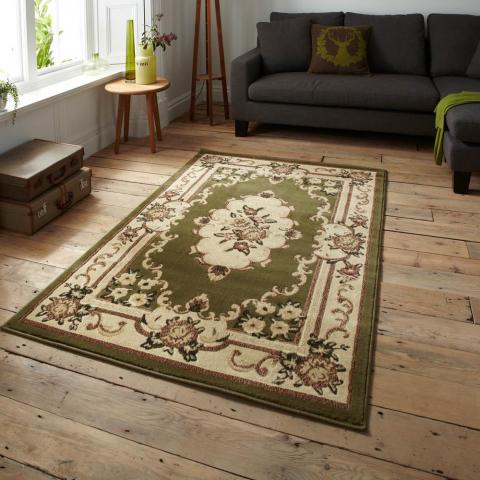 Marrakesh Circle Rugs in Light Green