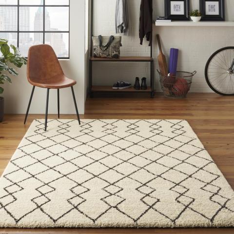 Martil Rugs MAT01 in Ivory Charcoal