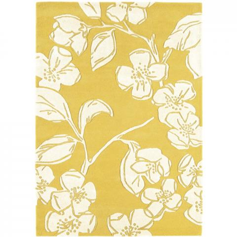 Matrix Devore Rug - Yellow / 150cm