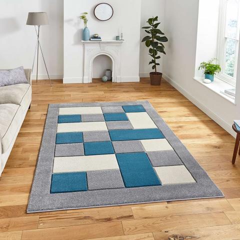 Matrix MT04 Grey Blue Rug 