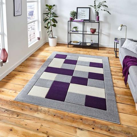 Matrix MT04 Grey Purple Rug 