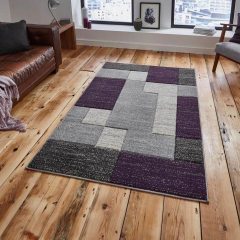 Matrix Rugs A0221 in Grey Lilac