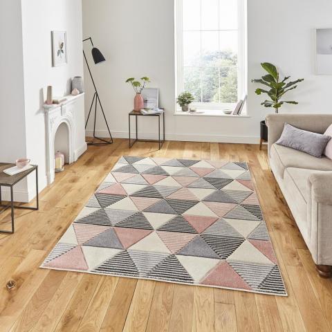 Matrix Rugs MT15 in Grey Rose