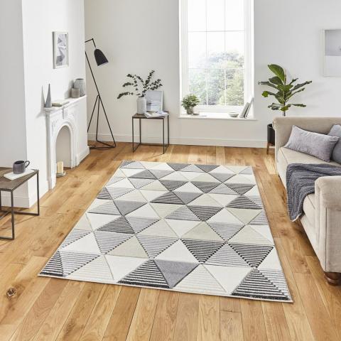 Matrix Rugs MT15 in Grey Beige