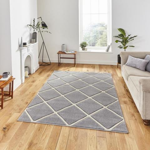 Matrix Rugs MT35 in Grey Cream