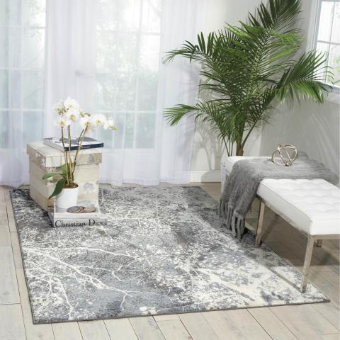 Maxell Rugs MAE11 by Nourison in Grey