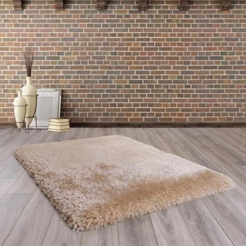 Mayfair Shaggy Rugs in Beige