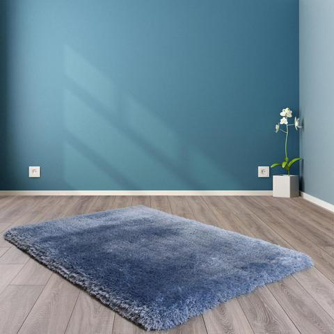 Mayfair Shaggy Rugs in Blue