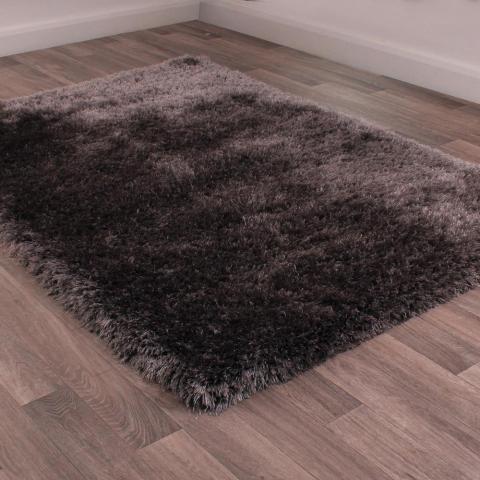 Mayfair Shaggy Rugs in Grey