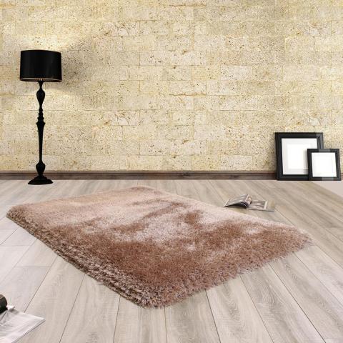 Mayfair Shaggy Rugs in Mink