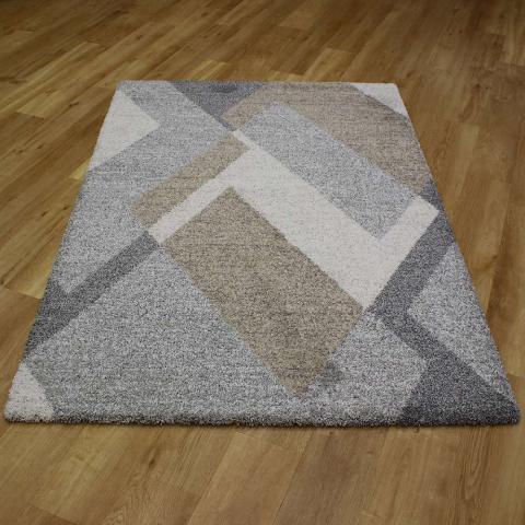 Mehari Grey Geometric Rug 14 6262 