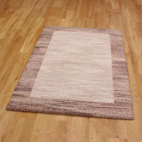 Mehari Rug Biscuit Brown Shaggy 6878  CIRCLE