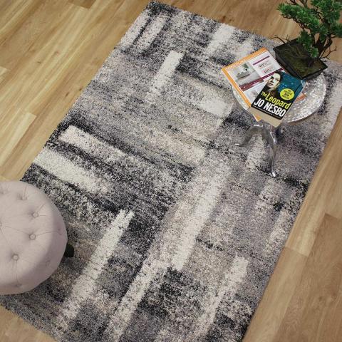 Mehari Rug Grey Black Natural 182 6258 