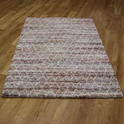 Mehari Rug Rust Thick Geometric 6616 