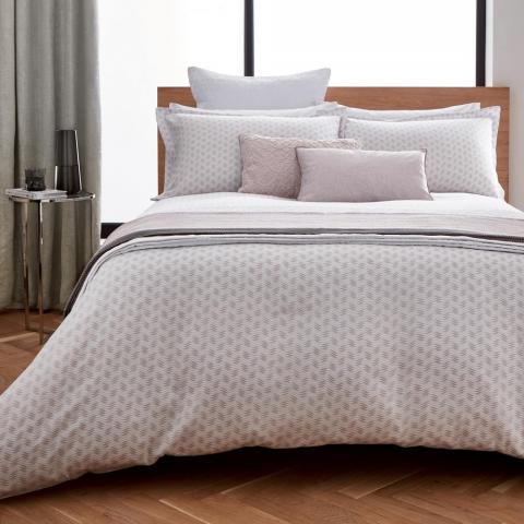 Melia Bedding and Pillowcase By Peacock Blue Hotel in Pink and White