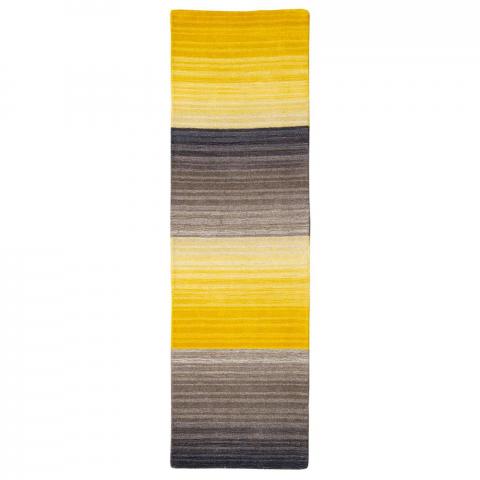 Miko Stripe Hall Runners in Ochre