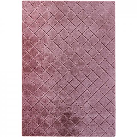 Milly Faux Rabbit Rug - Dusky Pink / 170cm