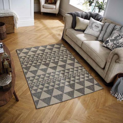 Moda Prism Rugs in Grey