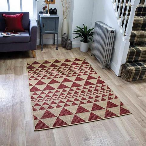 Moda Prism Rugs in Red